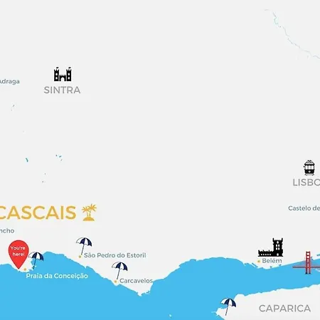 アパート Cascais Elegant & Pool Retreat *